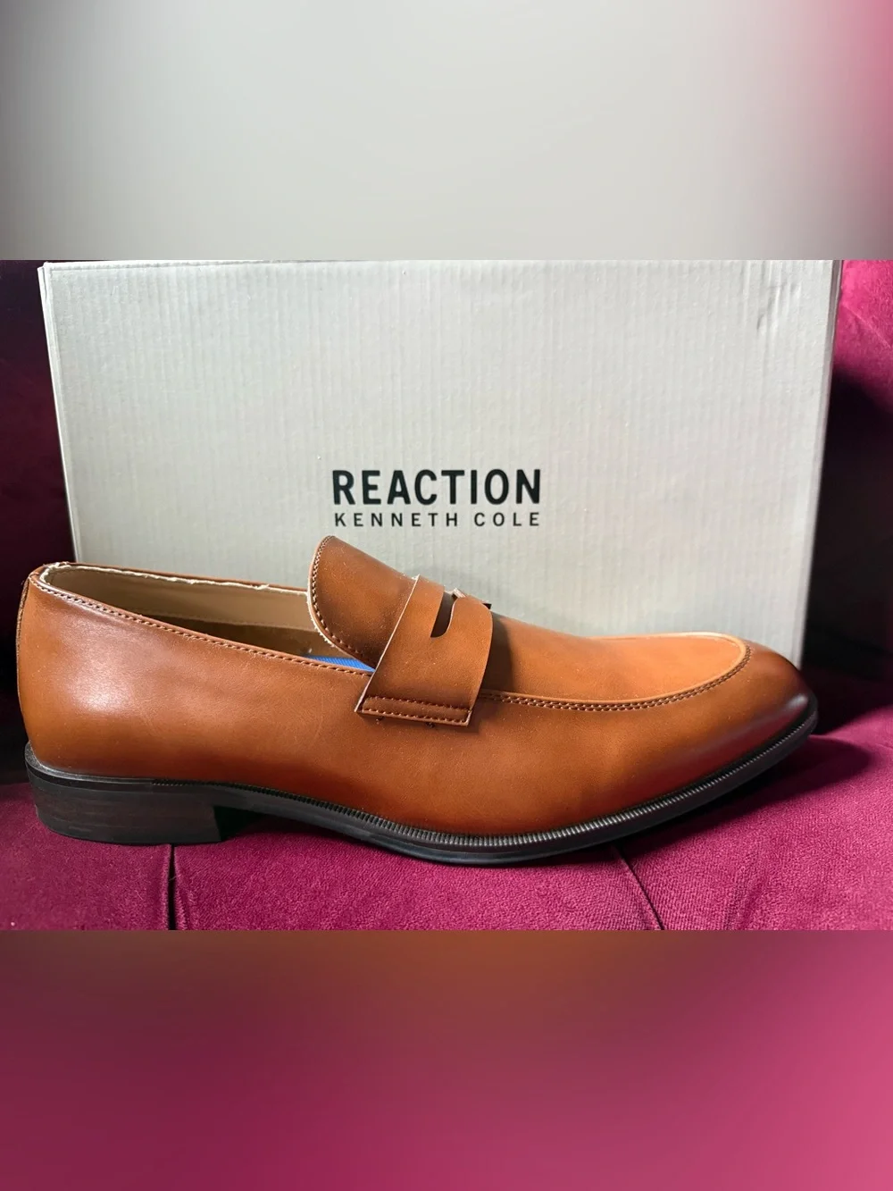 Kenneth Cole Reaction - Moore Leather Penny Loafers - Medium Brown - Men’s 10.5